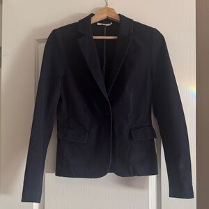 Ricki's Navy Tailored Women's Blazer - Single-Button Notch Lapel